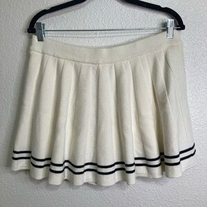 Sincerely Jules Ivory Pleated Mini Skirt Skort Active Wear Tennis Pickleball XL